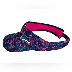 SPRINTS Running Adjustable Visor Flamingos Floral